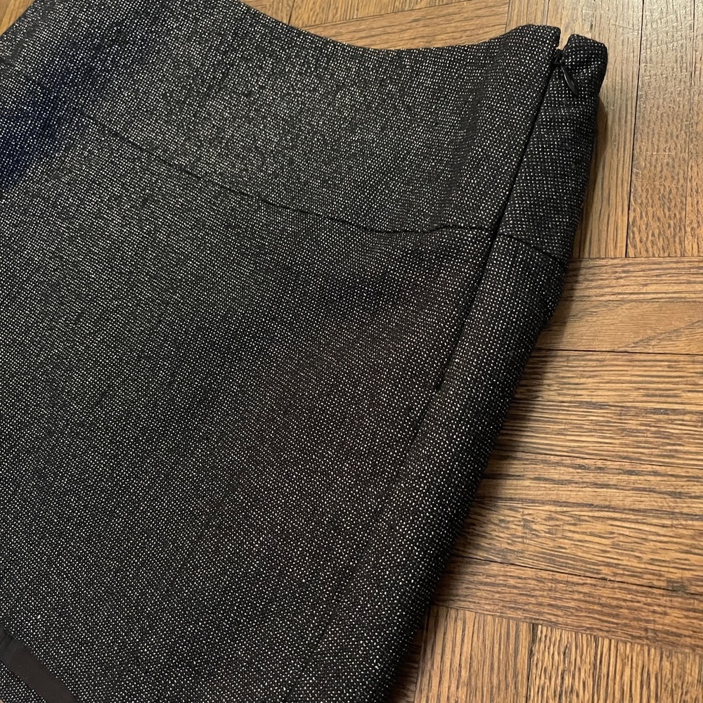 NWOT Express Black Metallic Mini Skirt - Picture 6 of 9